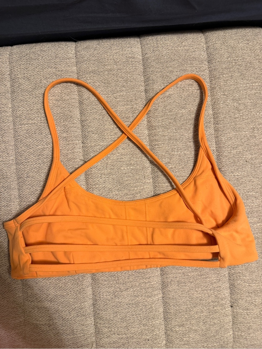 Alphalete Orange Strappy Sports Bralette